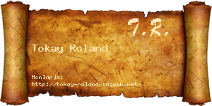 Tokay Roland névjegykártya